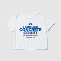 Thumbnail for Concrete Court Women's Crop Tee - Because Weekend