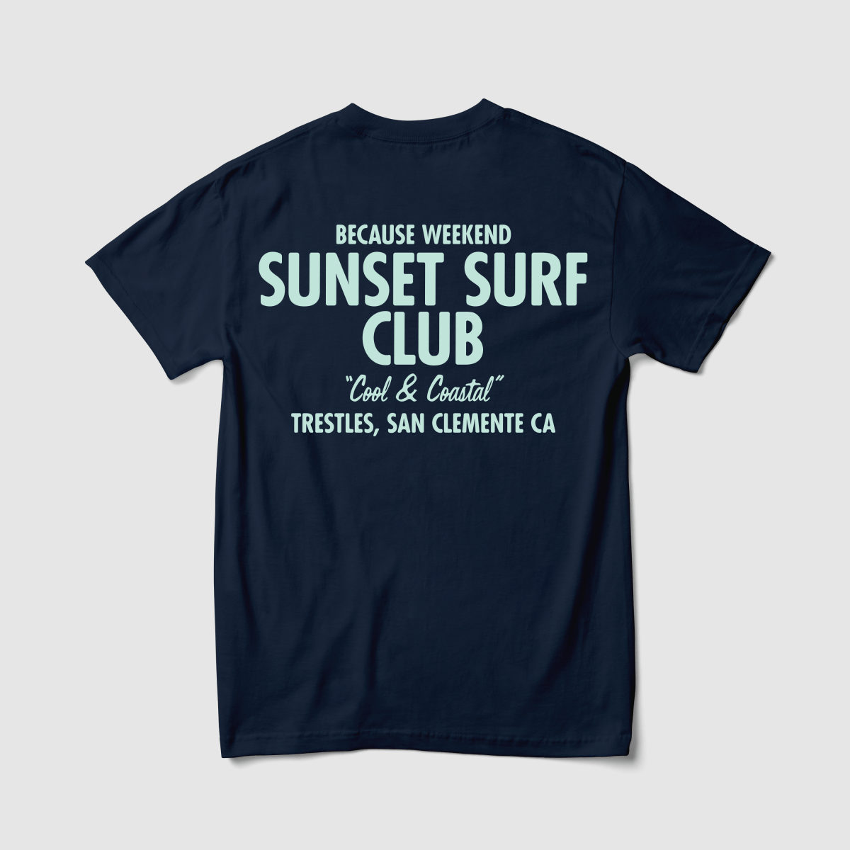 Sunset Surf Club Tee – Because Weekend
