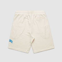 Thumbnail for Cream Weekender Varsity Sweatshorts - Because Weekend