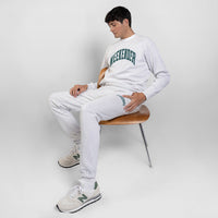 Thumbnail for Light Heather Weekender Varsity Sweatpants - Because Weekend