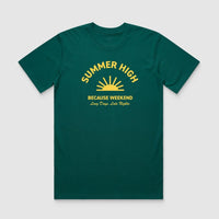 Thumbnail for Viridian Summer High Tee - Because Weekend