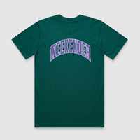 Thumbnail for Viridian Weekender Varsity Tee - Because Weekend