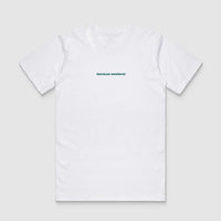 Thumbnail for White/Viridian Logo Tee - Because Weekend