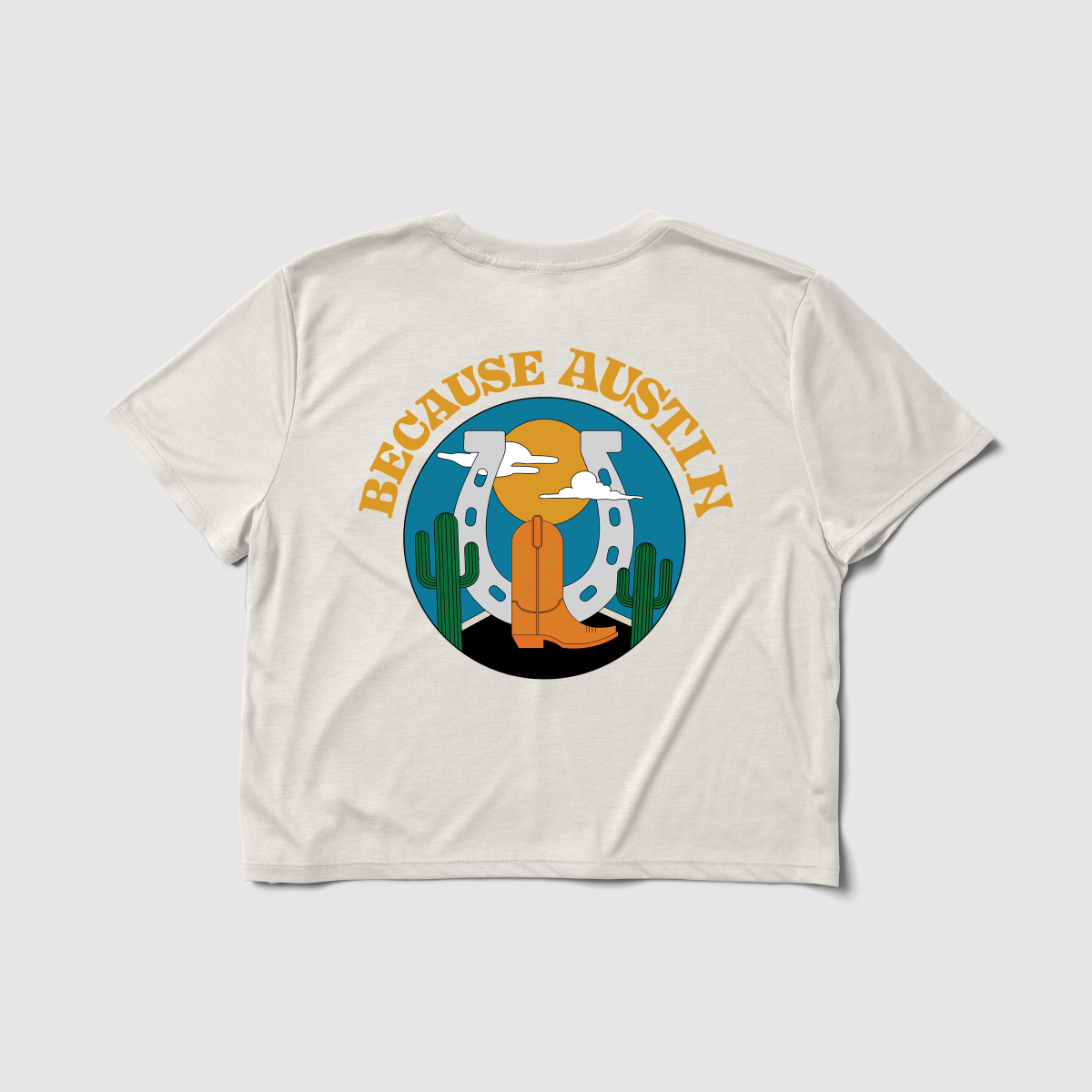 Because Austin Crop Tee - Because Weekend