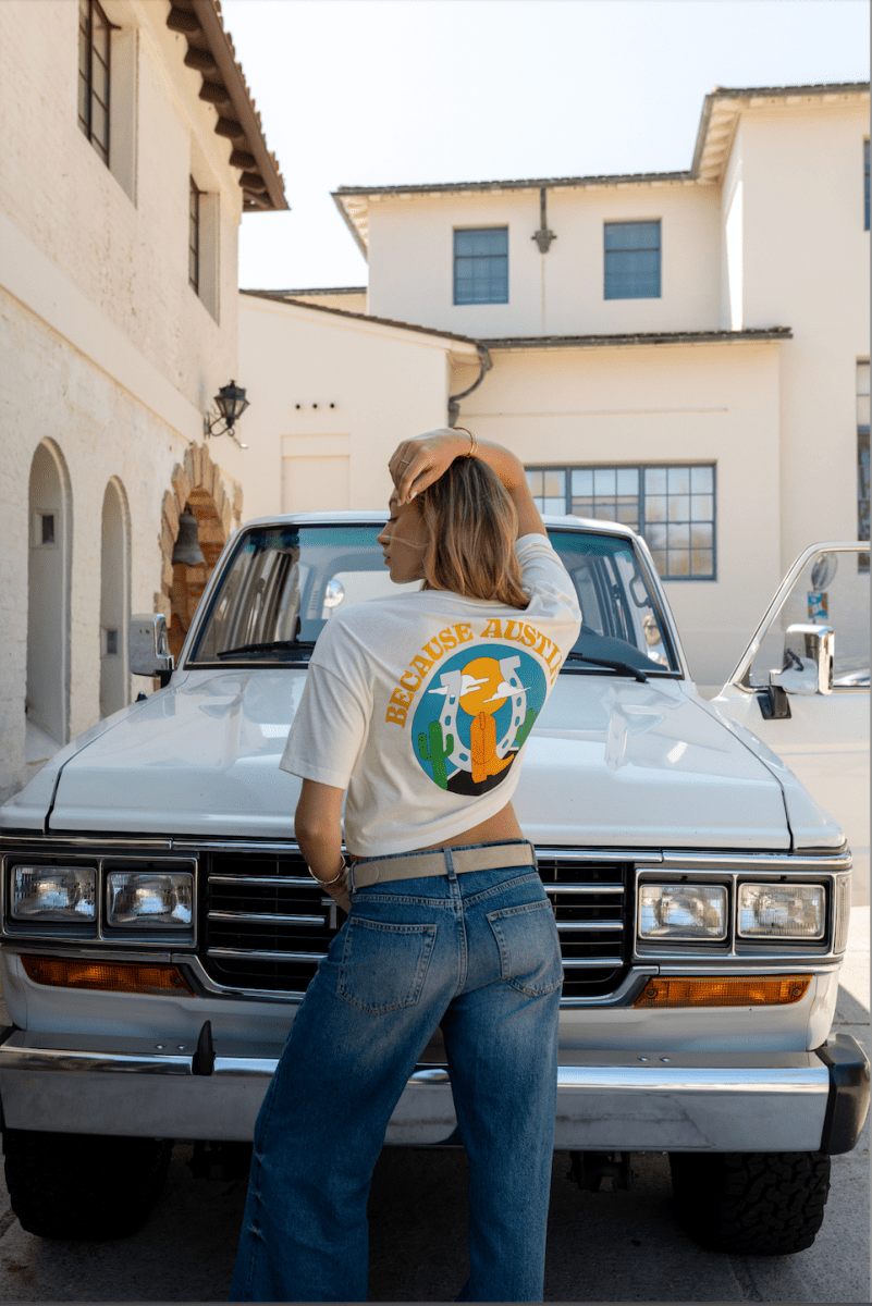 Because Austin Crop Tee - Because Weekend