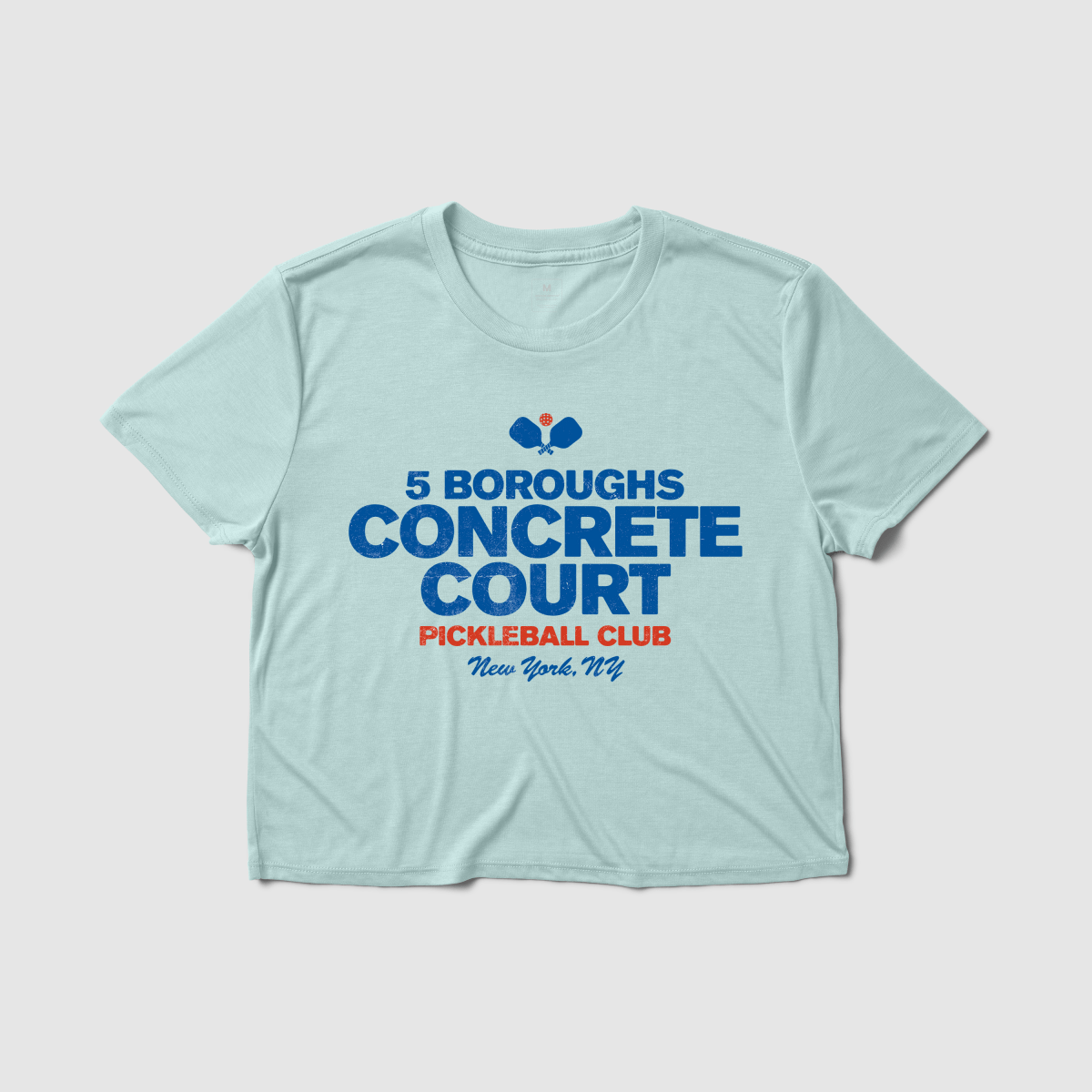 Concrete Court Women's Crop Tee - Because Weekend