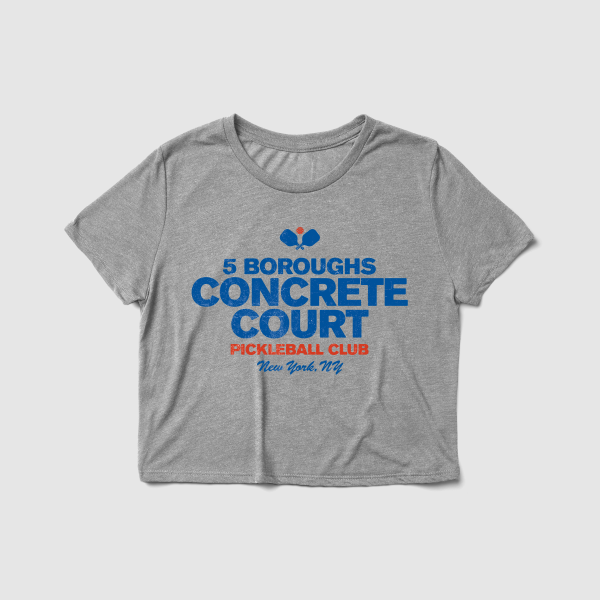 Concrete Court Women's Crop Tee - Because Weekend