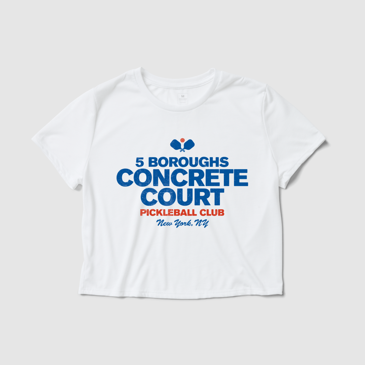 Concrete Court Women's Crop Tee - Because Weekend