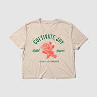 Thumbnail for Cultivate Women's Crop Tee - Because Weekend