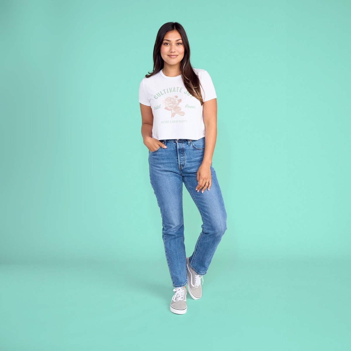 Cultivate Women's Crop Tee - Because Weekend