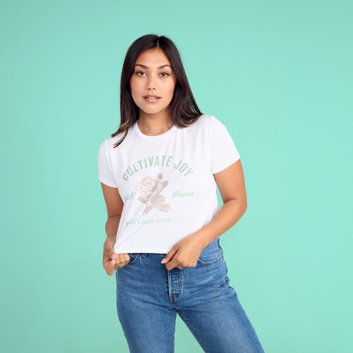 Cultivate Women's Crop Tee - Because Weekend