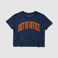 Thumbnail for Out Of Office Women's Crop Tee - Because Weekend