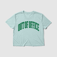 Thumbnail for Out Of Office Women's Crop Tee - Because Weekend