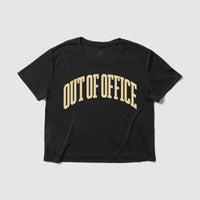 Thumbnail for Out Of Office Women's Crop Tee - Because Weekend