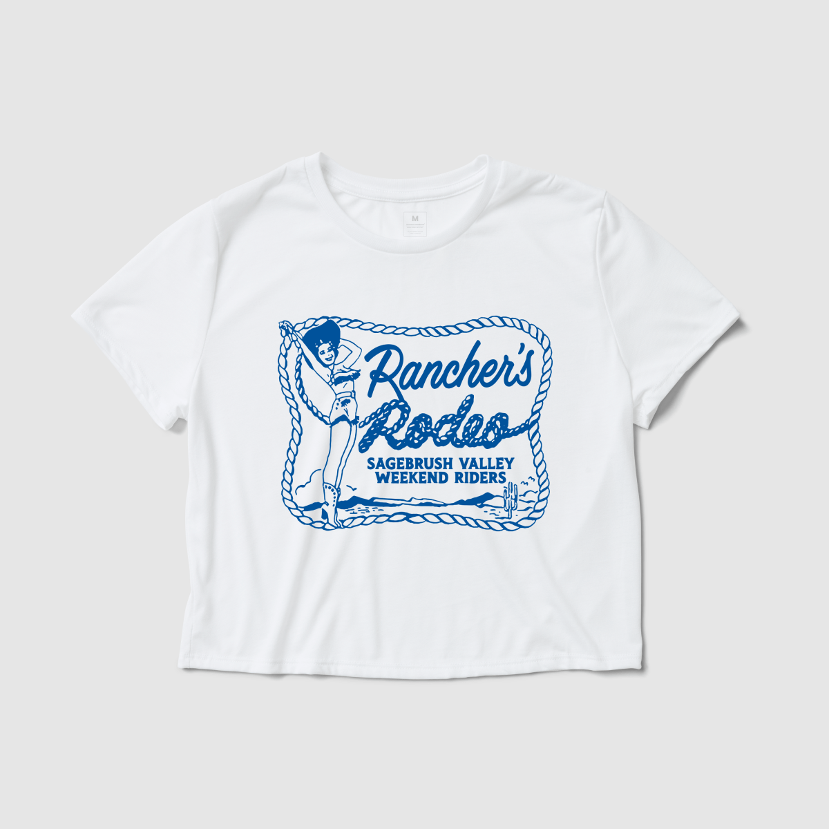 Rancher's Rodeo Women's Crop Tee - Because Weekend