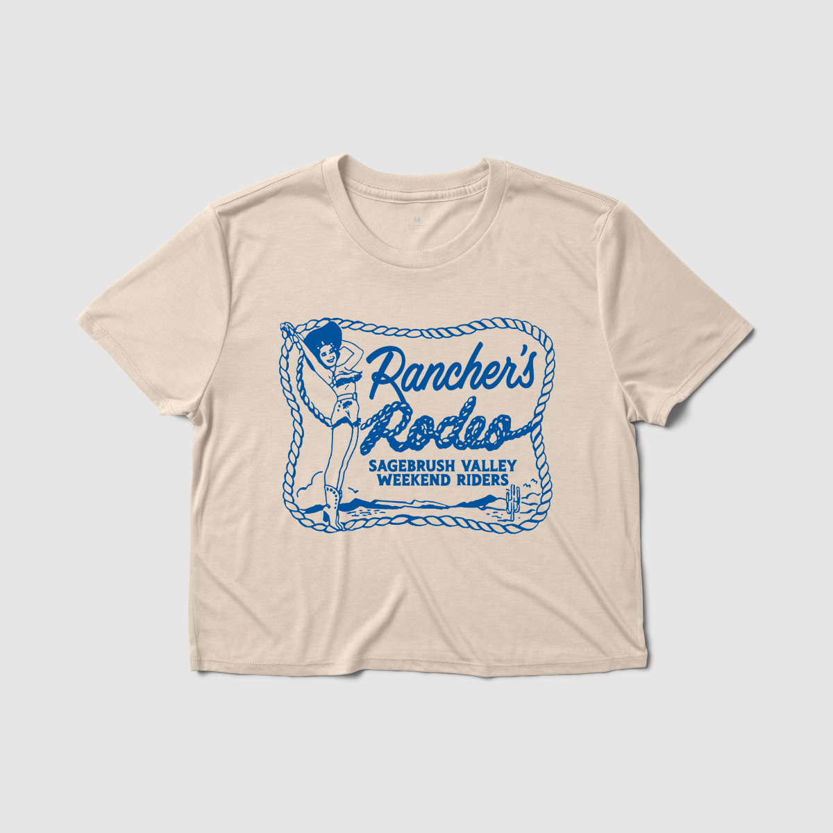 Rancher's Rodeo Women's Crop Tee - Because Weekend