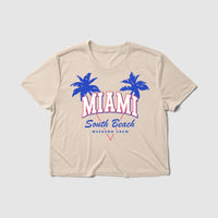 Thumbnail for South Beach Women's Crop Tee - Because Weekend