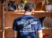 Thumbnail for Sunset Surf Club Tee - Because Weekend