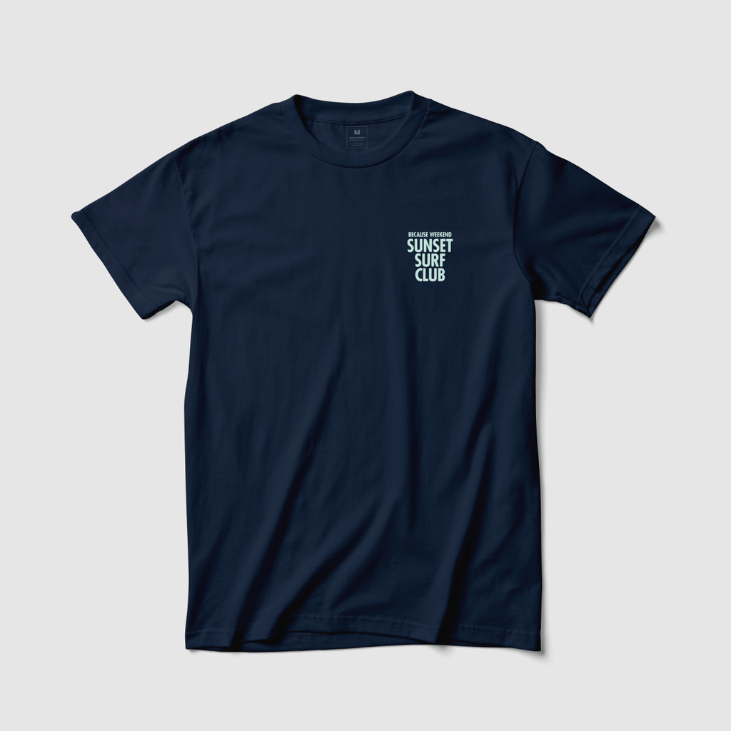 Sunset Surf Club Tee - Because Weekend