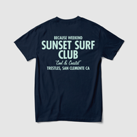 Thumbnail for Sunset Surf Club Tee - Because Weekend