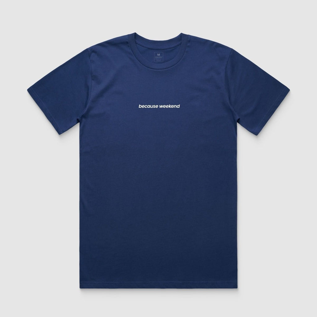 Cobalt Logo Tee - Because Weekend