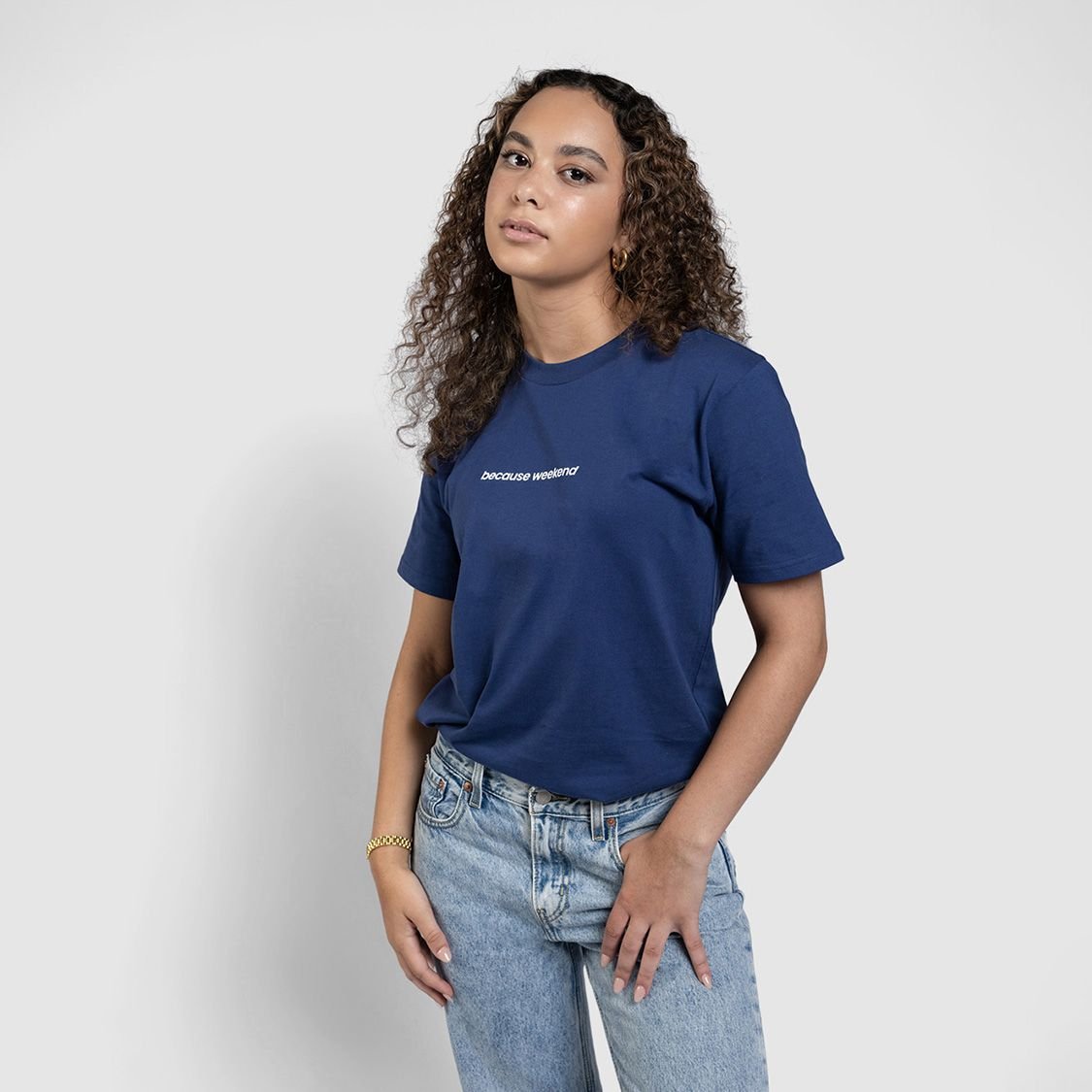 Cobalt Logo Tee - Because Weekend