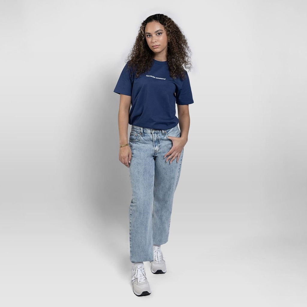 Cobalt Logo Tee - Because Weekend