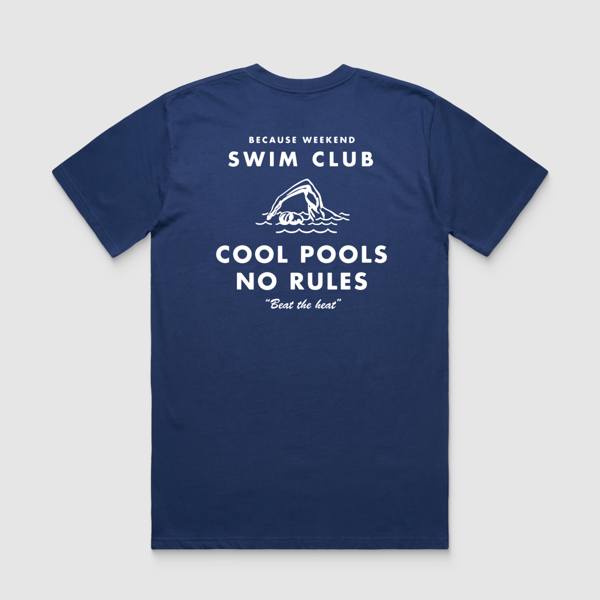 Cobalt Swim Club Tee - Because Weekend