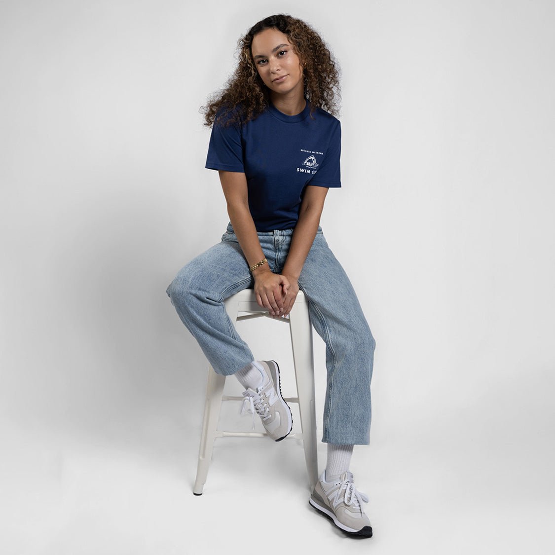 Cobalt Swim Club Tee - Because Weekend