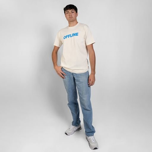 Cream Offline Tee - Because Weekend
