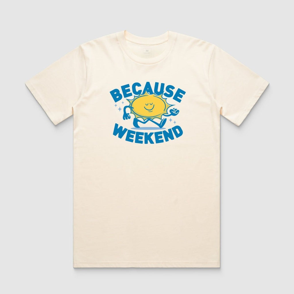 Cream Sunshine Tee - Because Weekend