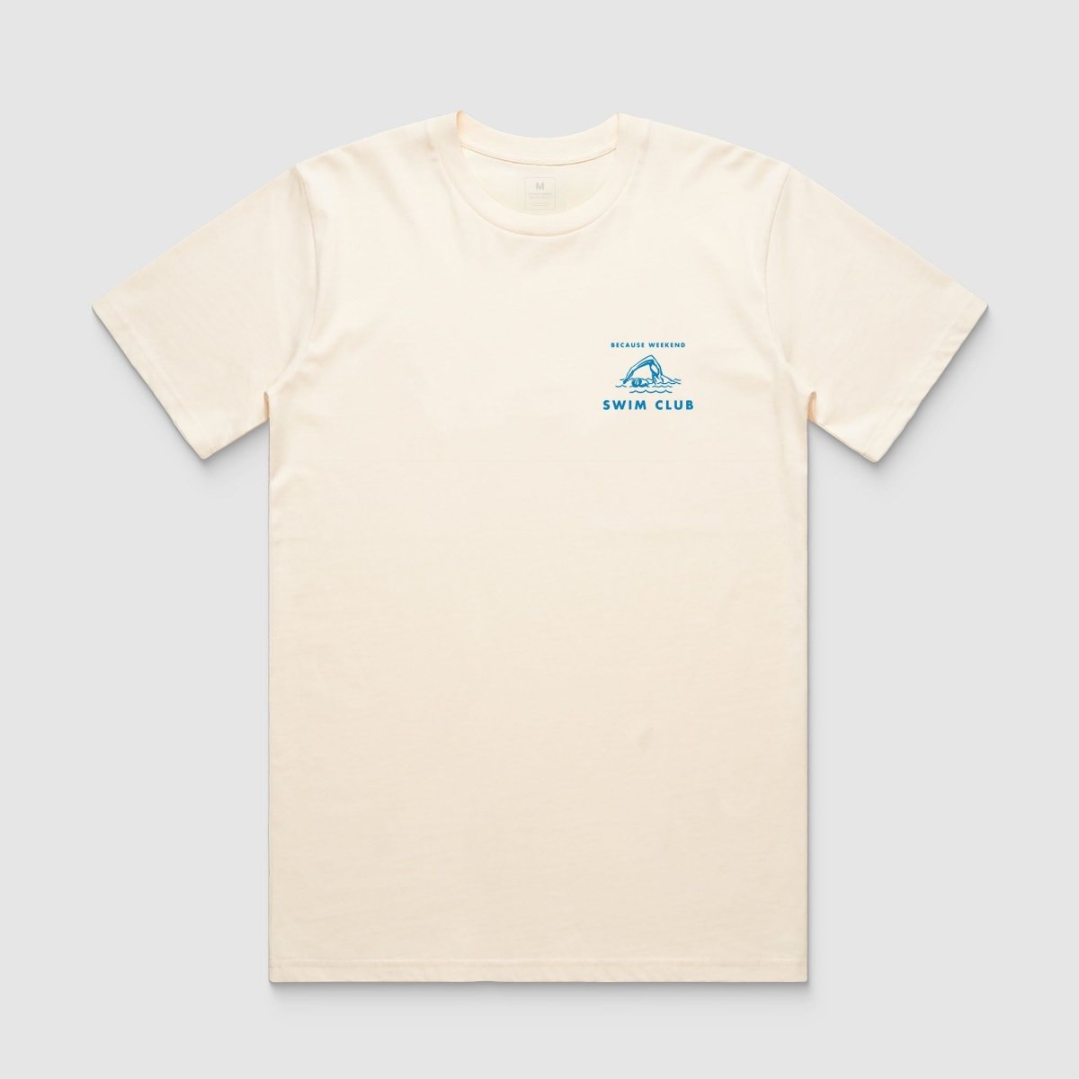 Cream Swim Club Tee - Because Weekend