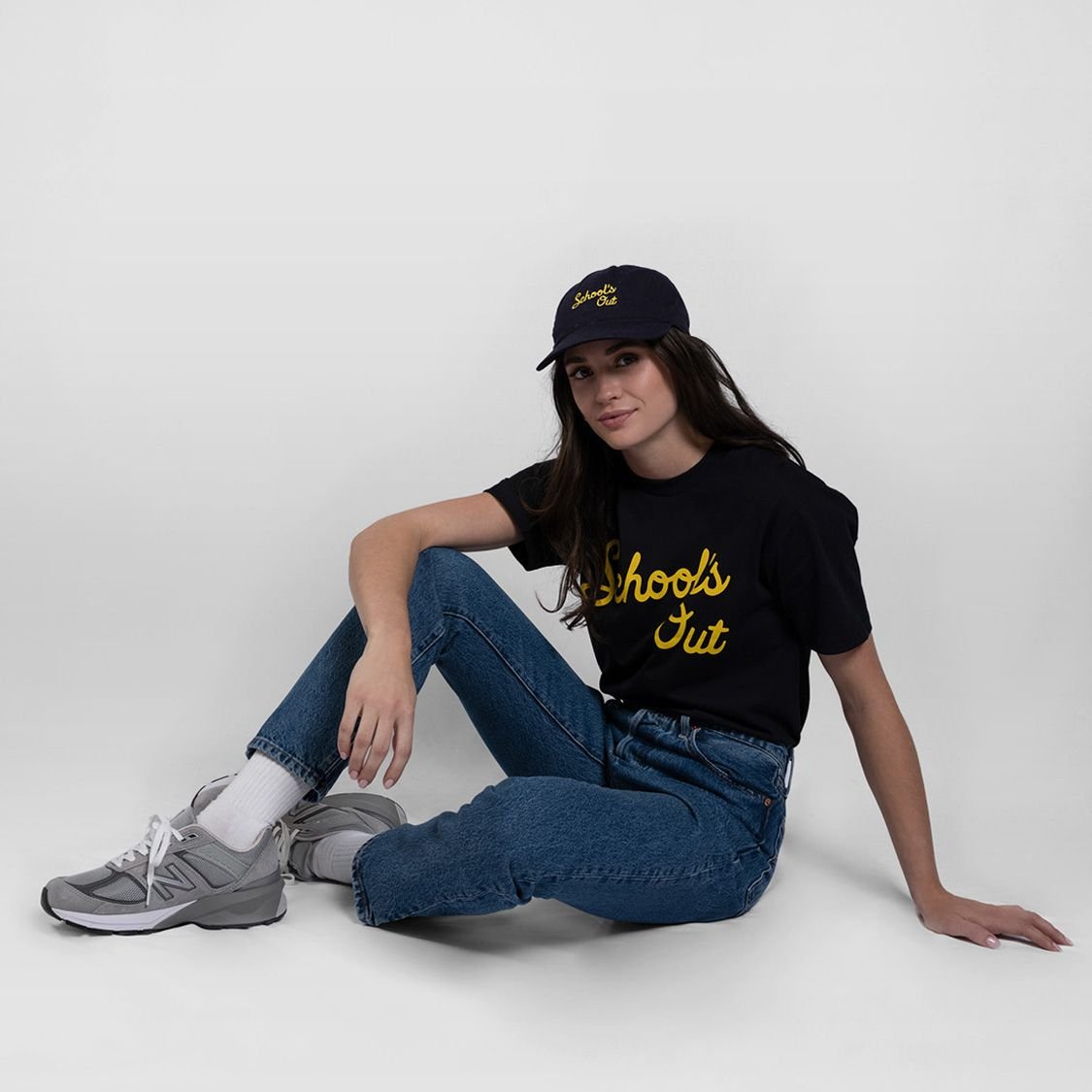 Navy School's Out Tee - Because Weekend