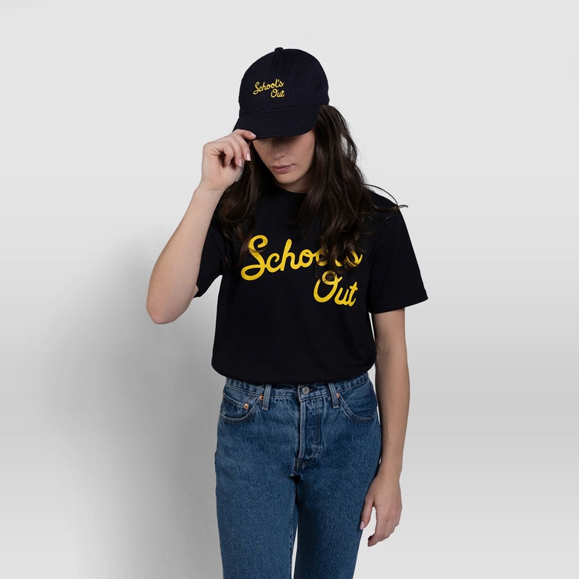 Navy School's Out Tee - Because Weekend