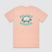 Thumbnail for Soft Pink Sunshine Tee - Because Weekend