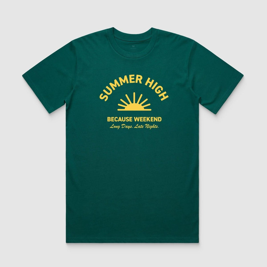 Viridian Summer High Tee - Because Weekend