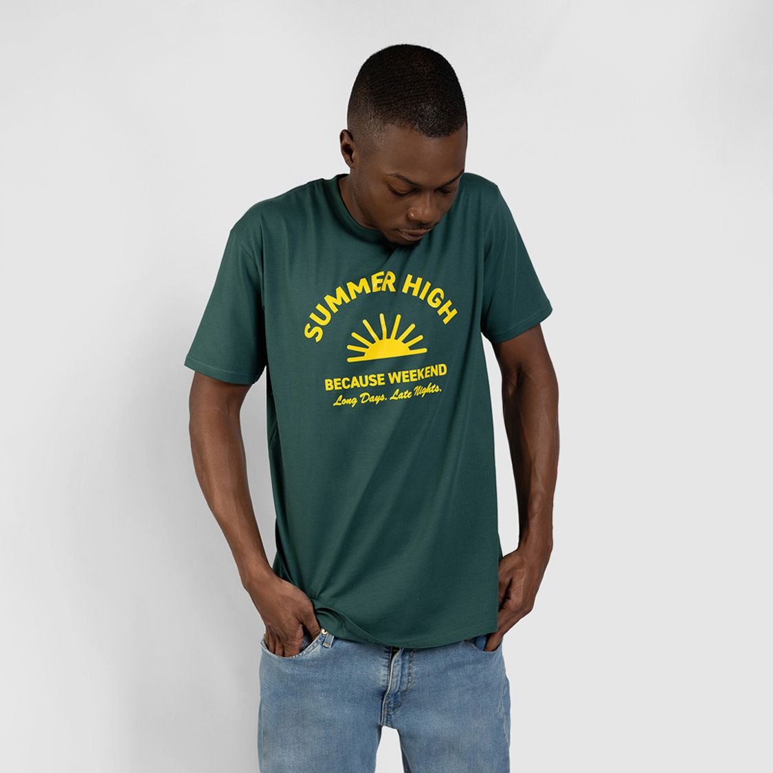 Viridian Summer High Tee - Because Weekend