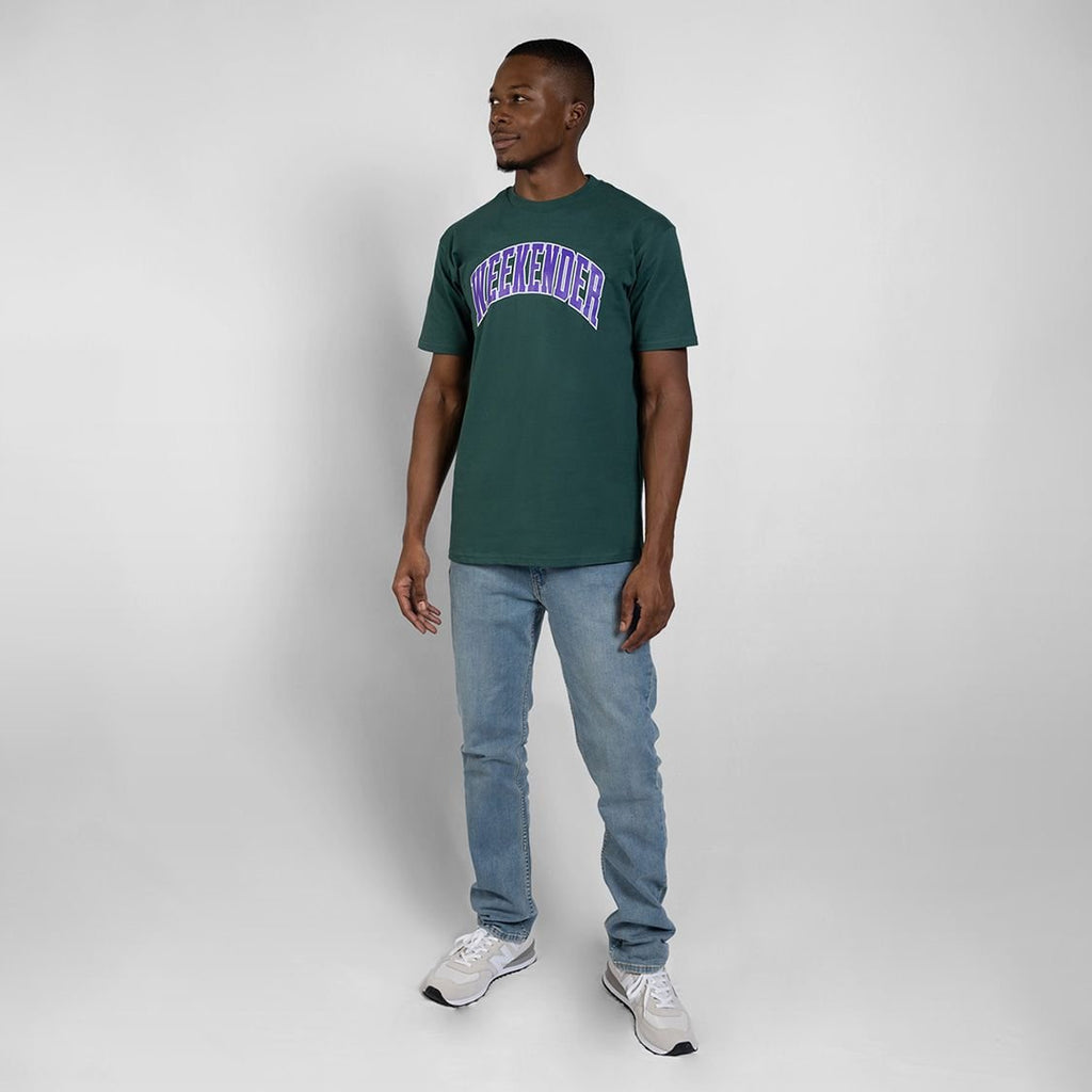 Viridian Weekender Varsity Tee - Because Weekend
