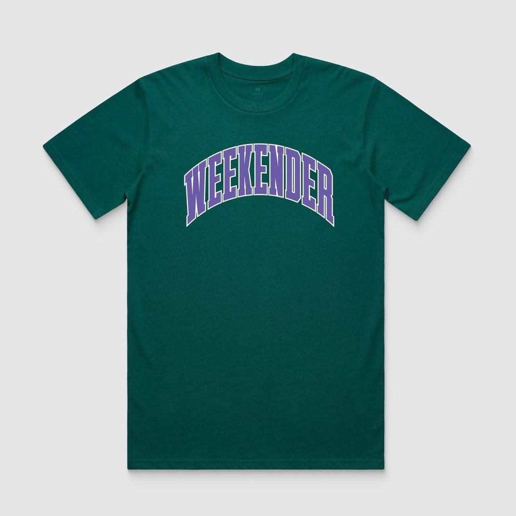 Viridian Weekender Varsity Tee - Because Weekend