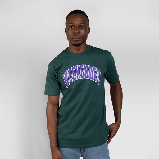 Viridian Weekender Varsity Tee - Because Weekend